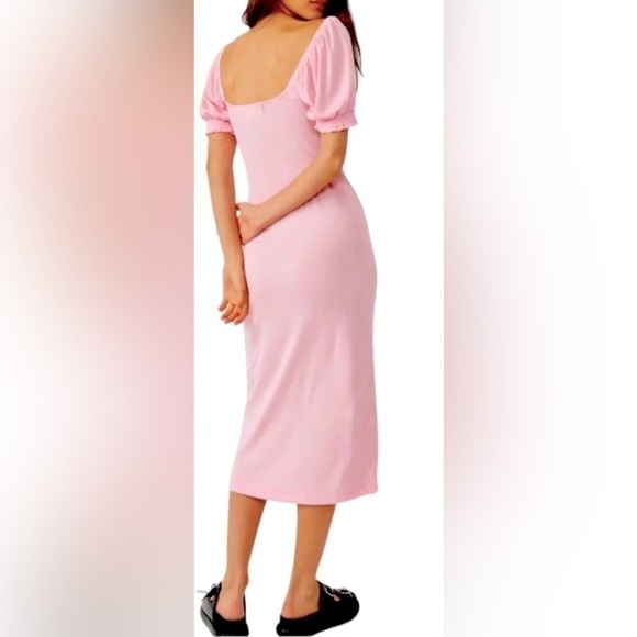 Free People Bel Air Midi dress pink - Picture 3 of 14
